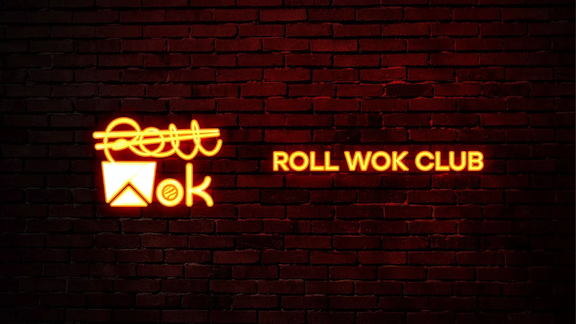 Разработка интерьерной вывески суши-бара «Roll Wok Club» в Лукоянове